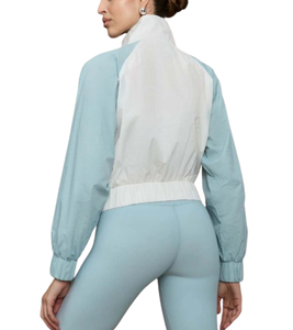 <b>Women</b> Cropped Hooded Zip-Up Windbreaker <b>Jacket</b> <b>Lightweight</b> Outdoor Streetwear Anorak <b>Jacket</b> - Product Image 2
