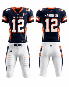 Wholesale Custom Men's Plus Size American Football Jersey Uniform Kit Heat Transfer Printed 100% Polyester <b>Mesh</b> Fabric <b>Short</b> - Product Image 1