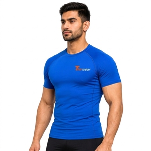 Wholesale <b>Men's</b> Quick Dry Fitness <b>Compression</b> <b>Shirt</b> Polyester Tights Bodybuilding Breathable Muscle <b>Compression</b> <b>Shirt</b> for <b>Men</b> - Product Image 2