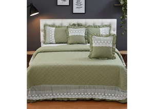 ชุดเครื่องนอนแพลตตินัม 5 ชิ้น ดีไซน์พิเศษพร้อมลูกไม้ - Product Image 2