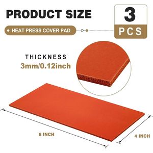 Set di 3 Tappetini in Silicone a Doppia Faccia per Pressa a Caldo, Accessori per Trasferimento Vinile e HTV, Ideali per Piccole Imprese Fai-da-Te - Product Image 3