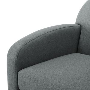 Fauteuil pivotant Edie Grey pour salon - Product Image 4