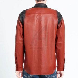 เสื้อเชิ้ตหนังผู้ชายคุณภาพพรีเมียม ขายดี สีพื้น ใส่สบาย ระบายอากาศได้ดี สำหรับขายออนไลน์ - Product Image 2