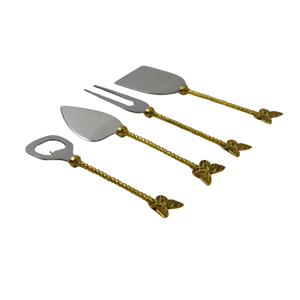 Ensemble de Spatule et Couteau à Gâteau Classiques Faits Main en Métal Argenté de Qualité Supérieure pour Usage en Restaurant - Product Image 5