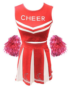 ชุดยูนิฟอร์มเชียร์ลีดเดอร์ผ้าโพลีเอสเตอร์คอตตอน พร้อมลายพิมพ์แบบรีดร้อน ออกแบบชุดเชียร์ลีดเดอร์ตามสั่ง - Product Image 4