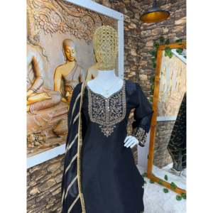 ชุดเสื้อ dhoti dupatta ชุดปาร์ตี้ที่สวยงามของผู้หญิง - Product Image 6