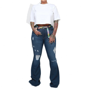 <b>Women</b>’s Minimalist Denim <b>Jeans</b> Premium Quality Clean Design <b>Stretch</b> Cotton Fashion Casual <b>Jeans</b> - Product Image 4