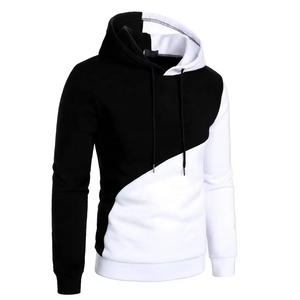 Bonne qualité nouveauté personnalisé hommes sweats à capuche deux tons couleur respirant sweats à capuche confortables basiques coton mélangé tenue décontracté - Product Image 3