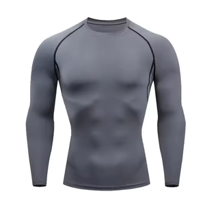 <b>Men</b> Full Sleeve Rash Guard Eco-Friendly Anti-Bacterial UV Protection Quick Dry Polyester/Nylon Sport <b>Shirt</b> - Product Image 4