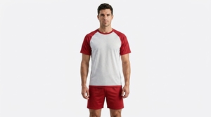 Conjunto Deportivo de Fútbol para Hombre, Camiseta y Pantalones Cortos de Poliéster, Transpirable, Ligero, Ropa Deportiva de Entrenamiento, Logotipo Personalizado - Product Image 4