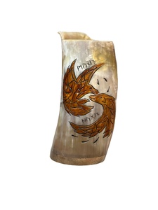 แก้วเบียร์พรีเมี่ยมทำจากเขาวัวพร้อมตัวเลือกโลโก้ส่วนตัวสำหรับเป็นของขวัญที่ดีที่สุดแก้วเบียร์รูปเขาควายทำด้วยมือ - Product Image 5