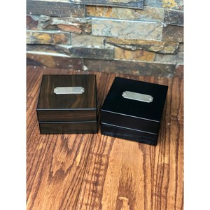 Cenicero de Escritorio de Madera, Diseño Minimalista Cuadrado, Bandeja de Metal con Tapa y Compartimento, para Uso Doméstico - Product Image 3