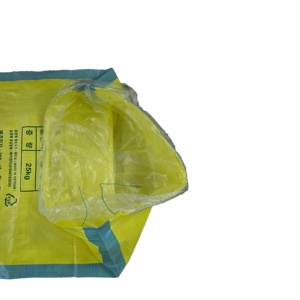 25kg 50kg Polypropylen (PP) Dệt bao cát xi măng đóng gói dây kéo dây kéo hàng đầu flexo in túi nhựa hình chữ nhật - Product Image 1