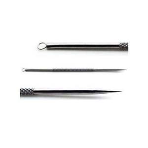 Extractor de Puntos Negros, Extractor de Comedones, Removedor de Espinillas, Cuidado de la Piel, Instrumentos de Acero Inoxidable Alemán de Alta Calidad, Juego de 3 Piezas - Product Image 4