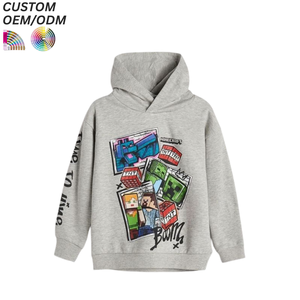 Sweat-shirts à capuche pour filles, garçons et enfants, en coton 100 %, anti-rides, séchage rapide, avec logo personnalisé en relief. - Product Image 5