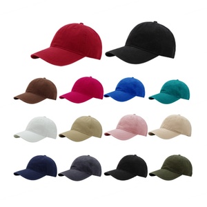 Hat Factory Wholesale 6 Panel Unstructured Dad Hat Custom <b>Plain</b> Blank Dad <b>Baseball</b> <b>Cap</b> - Product Image 1
