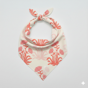 Pañuelo Cuadrado de Algodón Desert Craft, 21x21 Pulgadas, Estampado Floral, Transpirable, Suave al Tacto, Informal, para Mujer, FABRIA - Product Image 4