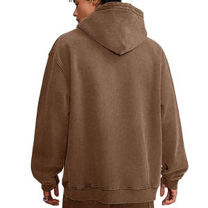 Sudadera con Capucha Personalizada al por Mayor, de Invierno, Lisa, Gruesa, con Hombros Caídos, Tallas Grandes, de Alta Calidad, Ecológica y Suave al Tacto para Hombre - Product Image 3