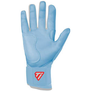 Gants de frappe de baseball bleu clair personnalisés, légers, pour jeunes et adultes, fabrication OEM professionnelle - Product Image 5