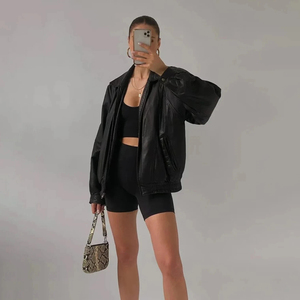 Veste en cuir véritable grande taille 100% cuir pour femmes, nouvelle collection, prix de gros avantageux, veste en cuir véritable - Product Image 5