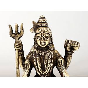 Handmade 3 Inch Small Brass Lord <b>Shiva</b> <b>Statue</b> Made in India Sculpture Item - Product Image 4