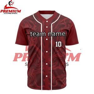 Nouveau Maillot de Baseball Unisexe Respirant Grande Taille Personnalisable avec Nom d'Équipe Haute Qualité Léger Col en V Ajustable Sport - Product Image 3