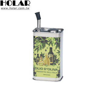 [Holar] Taiwan Made Vintage Rectangle Shaped Non-Drip Stainless Steel <b>Oil</b> Dispenser <b>Bottle</b> <b>for</b> <b>Kitchen</b> - Product Image 1