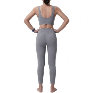 Ensemble de vêtements de sport pour femmes, soutien-gorge de sport, leggings, deux pièces, fitness, entraînement, yoga, gym - Product Image 2