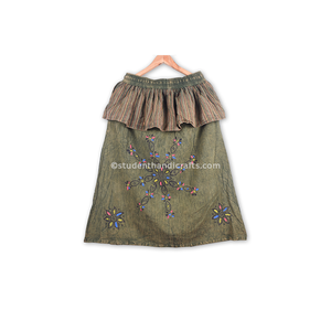 กระโปรงผ้าฝ้ายเนปาล 100% ผ้าฝ้าย ซื้อเลย! - Product Image 3