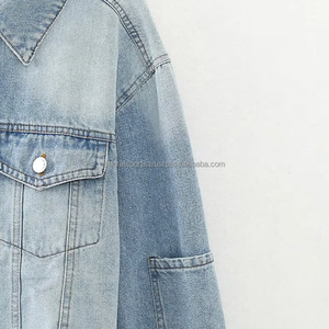 Nouvelle veste en jean unisexe de haute qualité à la mode, vestes en jean personnalisées à prix de gros pour hommes et femmes - Product Image 6