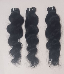 Extensions de cheveux humains Remy indiens 100% naturels, 100g, sans nœuds, sans perte, brillance naturelle - Product Image 1