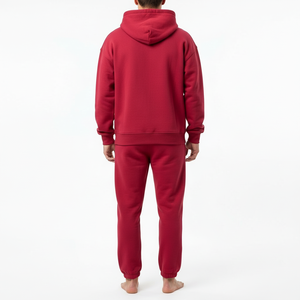 Custom Streetwear Tracksuit Manufacturer 100% Cotton Hoodie Sweatpants <b>Set</b> OEM ODM - Product Image 4