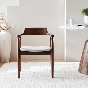 Chaise de salle à manger moderne en bois de manguier avec dossier - Design contemporain pour l'ameublement de la maison - Product Image 1