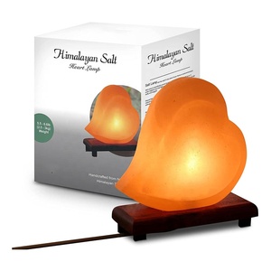 IMPEX PAKISTAN Lámpara de Sal Rosa del Himalaya Natural de Alta Calidad al por Mayor, Forma de Corazón, Tallada a Mano, Personalizada, Estilo Europeo - Product Image 1