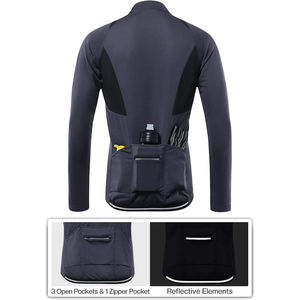 Camiseta Deportiva de Compresión para Hombre, Ligera, Transpirable, Elástica, de Poliéster Suave, Manga Larga, Secado Rápido, Ecológica, Antibacteriana - Product Image 4