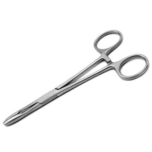 คีมจับสำลีทางทันตกรรม ยี่ห้อ Dental Maier Gross ทำจากสแตนเลส ปลายหยัก มีแบบตรงและแบบโค้งให้เลือก - Product Image 1