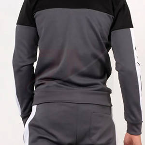 Trajes Deportivos Blancos y Negros para Hombre, Venta al Por Mayor, Alta Calidad, Moda Urbana de Invierno, 2 Piezas, Resistentes al Viento, 360GSM - Product Image 4