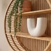 <b>Round</b> Bamboo <b>Wall</b> <b>Shelf</b> Natural Handmade Woven <b>Wall</b> Storage <b>Shelf</b> Home Decor Organizer Wholesale Supplier - Product Image 2