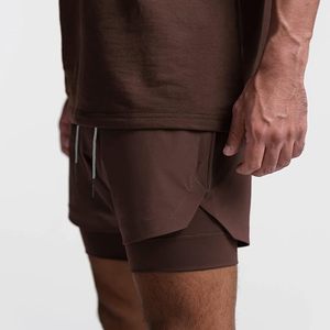 Pantalones Cortos Deportivos Transpirables para Hombre, de Secado Rápido, Doble Capa, para Correr al Aire Libre, Gimnasio, Cintura Holgada, Casuales, para Fitness, Venta al Por Mayor - Product Image 3