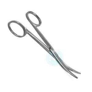 Tijeras de enucleación para instrumentos quirúrgicos, curvatura media y fuerte, puntas romas, fabricadas en Pakistán - Product Image 3