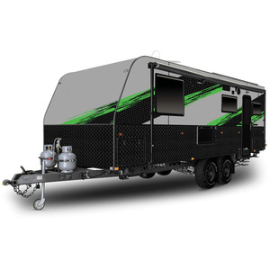 Expedition 4x4 Off Road Caravan Camper Travel Trailer RV Mobile Home with <b>Kitchen</b> Bathroom Sleeping Space Touring Unit - Product Image 3