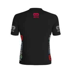 Manga corta Gráfico completo Grappling Recortado Gimnasio Natación Lucha JiuJitsu Etiqueta privada Rash Guard Reino Unido - Product Image 4