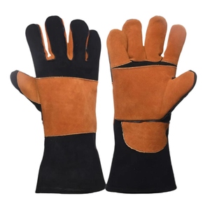 Gants de soudage JNM SAFETY en cuir de vachette pleine fleur de haute qualité, durables, avec paume intégrale, pour travaux lourds et protection des mains en cas d'incendie - Product Image 1