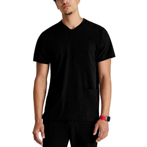 Hot Sale 2026 High Quality Nurse Scrub <b>Sets</b> for Men Anti-Wrinkle Poplin Fabric Medical Uniform Top with Drawstring Pants - Product Image 5