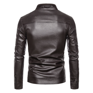 <b>Top</b> Hot Premium Quality Customized Printing Front Men's Canvas <b>Leather</b> Jacket New Season Design Durable Waterproof <b>High</b> Street - Product Image 4