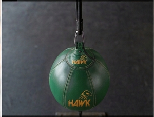 Sac de frappe double extrémité en PU vert Hawk, à installation facile, pour entraînement universel de boxe - Product Image 5