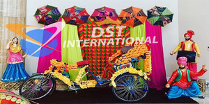 Decoración elegante para fotomatón estilo desi, rickshaw, estilo punjabi, entrada nupcial, tuk tuk, decoración para fotomatón Haldi con auto rickshaw USA - Product Image 2