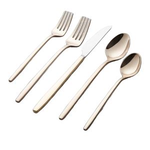 Juego de Cubiertos Modernos de Acero Inoxidable, Vajilla Metálica Ecológica con Personalización para el Hogar, Bodas y Restaurantes - Product Image 1