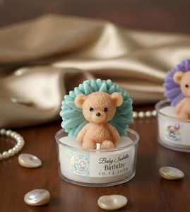 Teddy Flower Glass <b>Candle</b> Baby Shower Luxury Scented Glass <b>Candle</b> Custom Label Cute Birthday return gift <b>Candle</b> Customized Label - Product Image 4