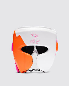 Protector de Cabeza para Boxeo Fly, Blanco, Naranja, Rosa, Cierre de Cordones, Espuma, 7 Ventilaciones, Casco Deportivo Protector para Adultos, Unisex, Kick Boxing, Muay Thai - Product Image 1